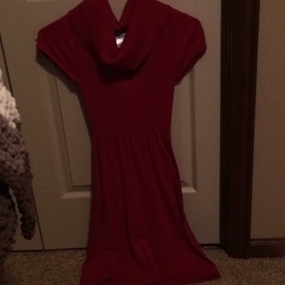 Red Short Sleeve Dress